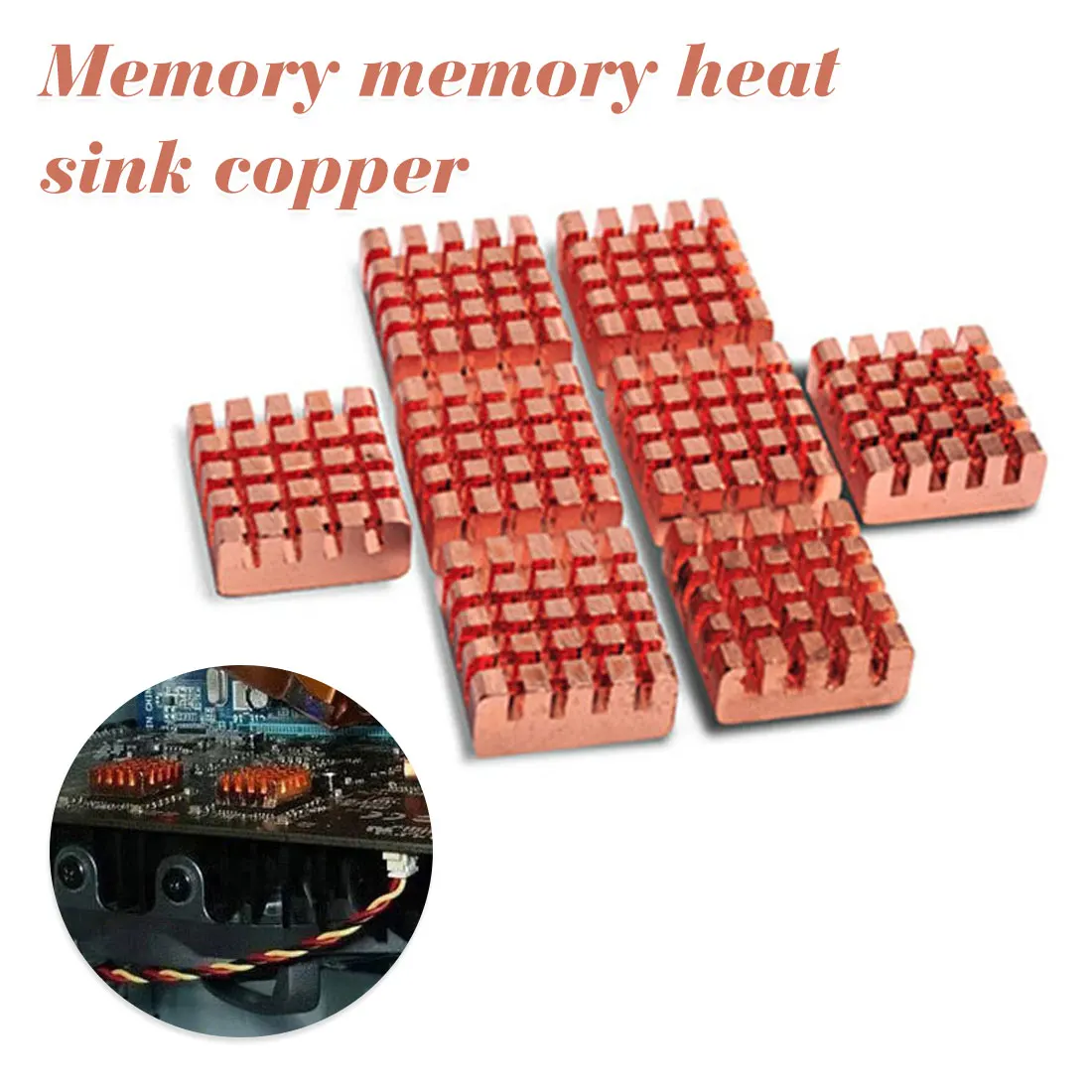 Chipset 8pcs/Set Copper Heat Sink Back Heatsink Cooler For VGA GPU DDR DDR2 DDR3 RAM Cooling 13*12*4 mm
Chipset 8pcs/Set Copper Heat Sink Back Heatsink Cooler For VGA GPU DDR DDR2 DDR3 RAM Cooling 13*12*4 mm