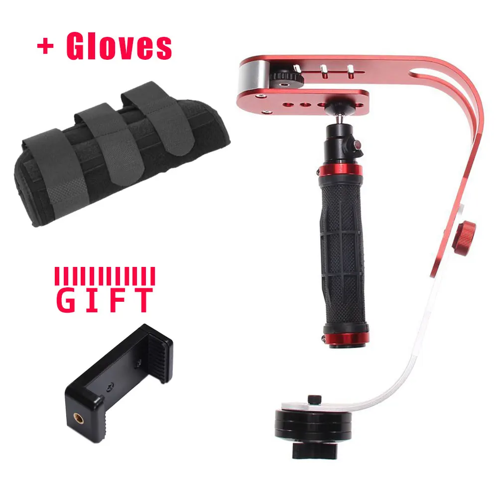 Mini handheld stabilizer Video Steadicam for Digital Camera HDSLR DSLR Camcorder DV Mobile Phone + Gloves free shipping
Mini handheld stabilizer Video Steadicam for Digital Camera HDSLR DSLR Camcorder DV Mobile Phone + Gloves free shipping