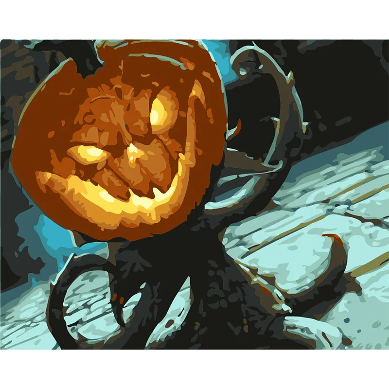 Horror pumpkin light.40x50cm,Painting By Numbers,DIY,wall Art,Living Room Decoration,Cartoon paint 
Horror pumpkin light.40x50cm,Painting By Numbers,DIY,wall Art,Living Room Decoration,Cartoon paint
