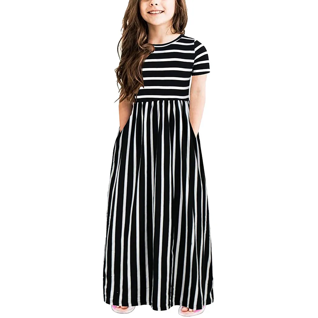 Toddler Baby Girls Short Sleeve Striped Print Dress Kids Dresses Clothes vestido festa infantil robe vestido princesa infantil
Toddler Baby Girls Short Sleeve Striped Print Dress Kids Dresses Clothes vestido festa infantil robe vestido princesa infantil