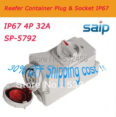 30% SHIPPING COST!! HOT Sale reefer container plug cee electrical plugs and socket SP5792
30% SHIPPING COST!! HOT Sale reefer container plug cee electrical plugs and socket SP5792