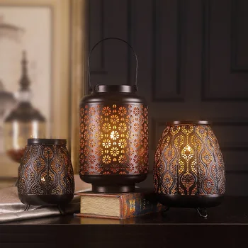 Vintage Hollow Candle Holder Ornaments Wedding Candlestick Black Metal Lantern Velas Home Wedding Decoration Crafts Furnishing
Vintage Hollow Candle Holder Ornaments Wedding Candlestick Black Metal Lantern Velas Home Wedding Decoration Crafts Furnishing