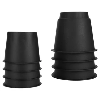 8PCS Furniture Risers Plastic Lift Blocks Elephant Feet for Bed Chair Teapoy