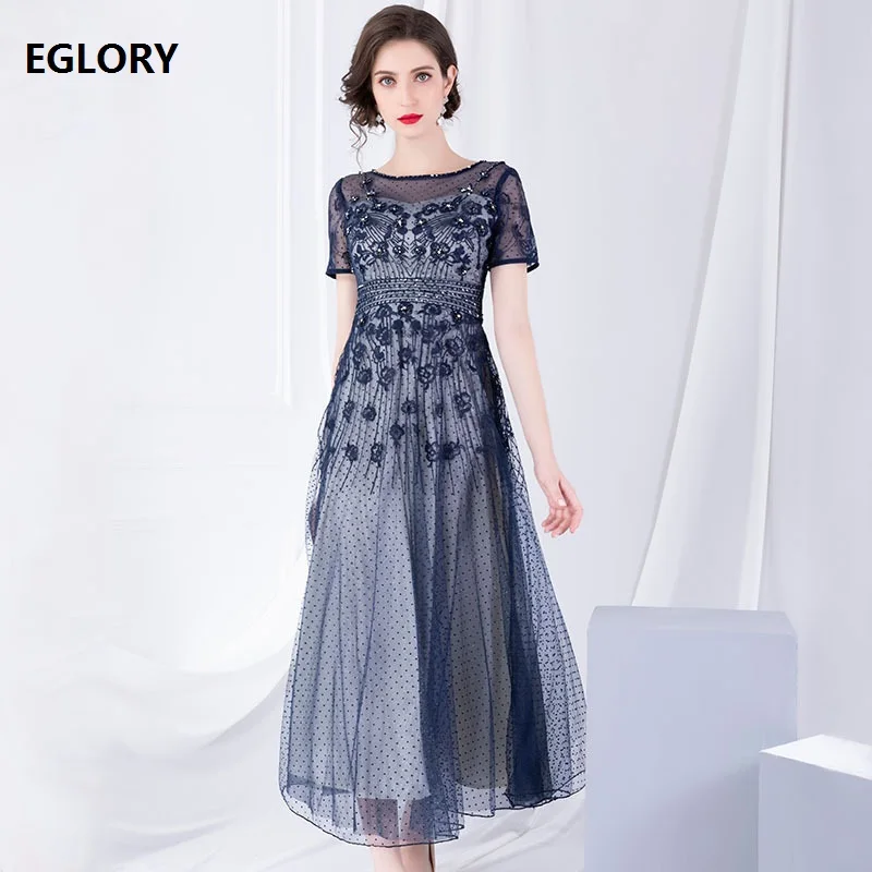 Top Quality New 2019 Fashion Wedding Party Women O-Neck Crystal Beading Embroidery Short Sleeve Pink Dark Blue Long Maxi Dress
Top Quality New 2019 Fashion Wedding Party Women O-Neck Crystal Beading Embroidery Short Sleeve Pink Dark Blue Long Maxi Dress