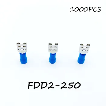 Insulated Female Disconnector FDD2-250 1000PCS/Pack Blue Spade Quick Electrical Connector Crimp Wire Terminal AWG Terminator
Insulated Female Disconnector FDD2-250 1000PCS/Pack Blue Spade Quick Electrical Connector Crimp Wire Terminal AWG Terminator