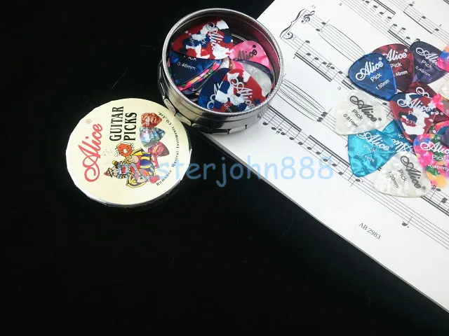 20pcs Alice A011B Colorful Pearl Celluloid Guitar Picks With Round Metal Pick Case Holder
20pcs Alice A011B Colorful Pearl Celluloid Guitar Picks With Round Metal Pick Case Holder
