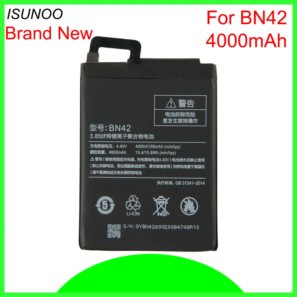 10pcs/lot BN42 Battery For Xiaomi Redmi 4 Battery For Xiao mi Hongmi 4 Bateria Batterij Accumulator 4000mAh
10pcs/lot BN42 Battery For Xiaomi Redmi 4 Battery For Xiao mi Hongmi 4 Bateria Batterij Accumulator 4000mAh