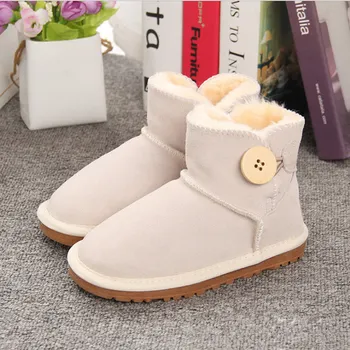 Girls Australia Style Kids Snow Boots Cute Mini 1-Button Waterproof Slip-on Children Winter Leather Boots Brand Ivg EU21-35
Girls Australia Style Kids Snow Boots Cute Mini 1-Button Waterproof Slip-on Children Winter Leather Boots Brand Ivg EU21-35