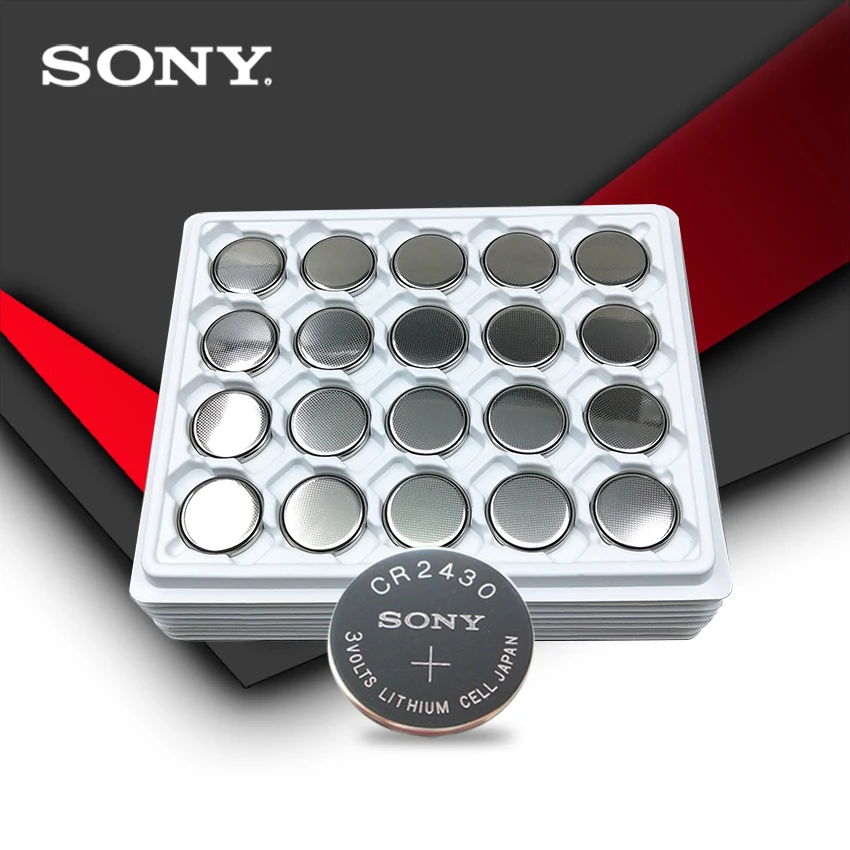 20pc/lot Sony 100% Original CR2430 CR 2430 3V Lithium Button Cell Battery Coin Batteries For Watches,clocks,hearing aids
20pc/lot Sony 100% Original CR2430 CR 2430 3V Lithium Button Cell Battery Coin Batteries For Watches,clocks,hearing aids