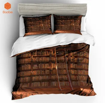 2/3 Pcs 3D books bookcase Bedding Set With Pillowcase Polyester Printed Bed Linen Duvet Cover Quilt Cover Set Home Textile
2/3 Pcs 3D books bookcase Bedding Set With Pillowcase Polyester Printed Bed Linen Duvet Cover Quilt Cover Set Home Textile