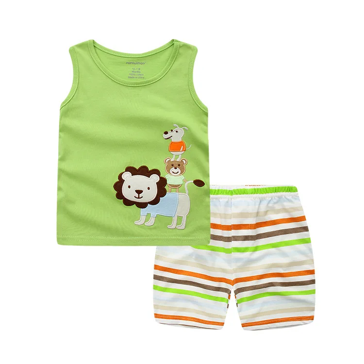 Cross-border Boys Summer Kids Suit Cotton Round-necked Cartoon Sleeveless Kids vest
Cross-border Boys Summer Kids Suit Cotton Round-necked Cartoon Sleeveless Kids vest