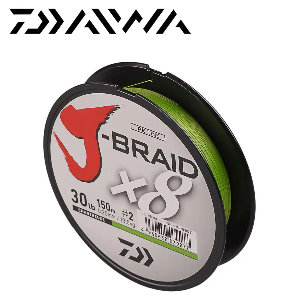 Daiwa J-BRAID 8 Strands 150M Original 8 Braided PE Fishing Line Monofilament Fishing Line 14-30lb Made in japan Fishing Tackle
Daiwa J-BRAID 8 Strands 150M Original 8 Braided PE Fishing Line Monofilament Fishing Line 14-30lb Made in japan Fishing Tackle