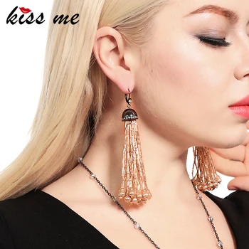 KISS ME Acrylic Beads Long Tassel Earrings Classic & Fashion Party Imitation Pearl Dangle Earrings Fashion Jewelry 2018
KISS ME Acrylic Beads Long Tassel Earrings Classic & Fashion Party Imitation Pearl Dangle Earrings Fashion Jewelry 2018