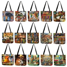 ¡Me gustaba la bolsa! ¿Colores brillantes claridad de imagen original? La tela es denso no delgada La longitud de la manija le permite para colgar en el hombro Vino justo a tiempo
