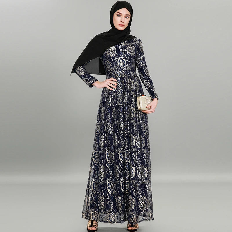 2019 Spring Autumn Abaya Dubai Arabic Islamic Embroidery Lace Muslim Dress Vestidos Hijab Dresses Ramadan Tesettur Elbise Robe
2019 Spring Autumn Abaya Dubai Arabic Islamic Embroidery Lace Muslim Dress Vestidos Hijab Dresses Ramadan Tesettur Elbise Robe