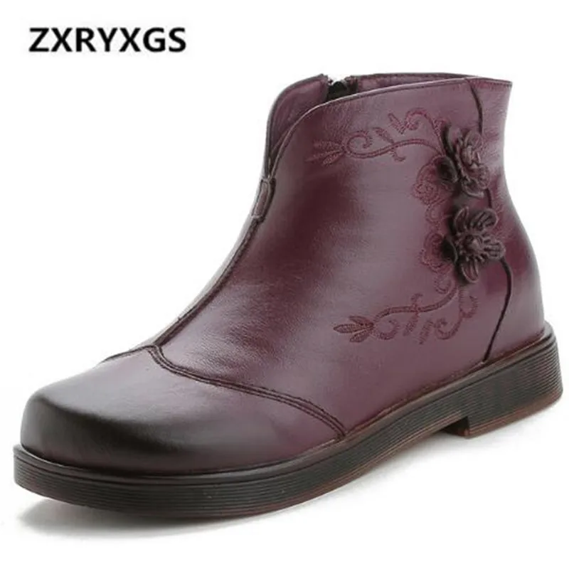 2018 New Winter Snow Boots Women Retro Handmade Embroidery Genuine Leather Women Boots Comfort Soft Ankle Boots Shoes Woman
2018 New Winter Snow Boots Women Retro Handmade Embroidery Genuine Leather Women Boots Comfort Soft Ankle Boots Shoes Woman