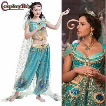 CosplayDiy 2019 Movie Aladdin Jasmine Princess Embroidery Cosplay Costume Adult Women Girls Halloween Dance Dress Custom Made
CosplayDiy 2019 Movie Aladdin Jasmine Princess Embroidery Cosplay Costume Adult Women Girls Halloween Dance Dress Custom Made