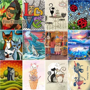 FineTime Mosaic Diamond Embroidery Cartoon Cute Pet Animal Home Decoration Full Circle 5D DIY Diamond Painting Cross Stitch Kit
FineTime Mosaic Diamond Embroidery Cartoon Cute Pet Animal Home Decoration Full Circle 5D DIY Diamond Painting Cross Stitch Kit