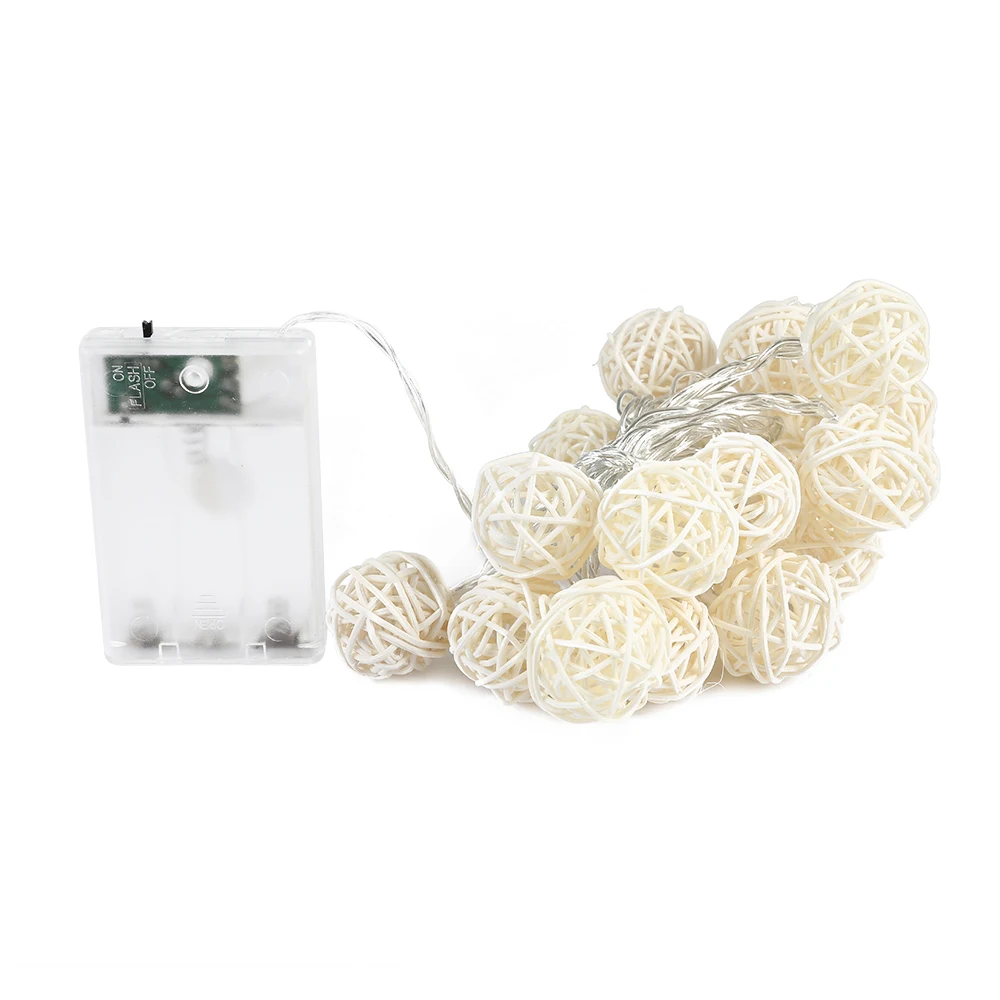 2M 20 LEDs Sepak Takraw Light Strings Battery Operated Rattan Ball Lighting Chains String Fairy Light Christmas Decoration Light
2M 20 LEDs Sepak Takraw Light Strings Battery Operated Rattan Ball Lighting Chains String Fairy Light Christmas Decoration Light