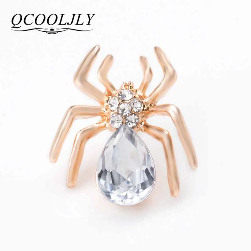 QCOOLJLY 1pc Gold Silver Color Unique Design spider Brooch Attractive Crystal Brooches Pin For Women Men Fine Jewelry Gift
QCOOLJLY 1pc Gold Silver Color Unique Design spider Brooch Attractive Crystal Brooches Pin For Women Men Fine Jewelry Gift