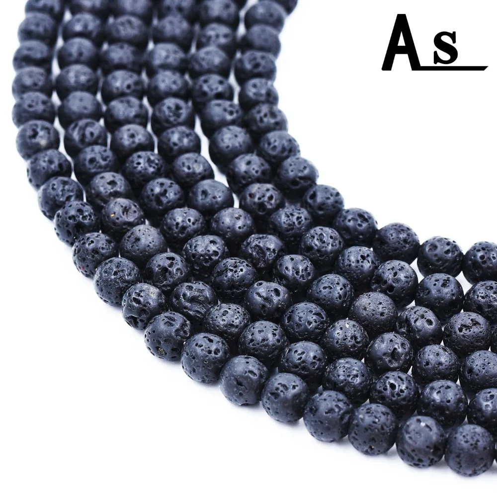 Asingeloo Natural Stone Beads for Jewelry Making 4-14mm DIY Black Volcanic Lava Beads Rounds Volcanic-Stone Wholesale
Asingeloo Natural Stone Beads for Jewelry Making 4-14mm DIY Black Volcanic Lava Beads Rounds Volcanic-Stone Wholesale