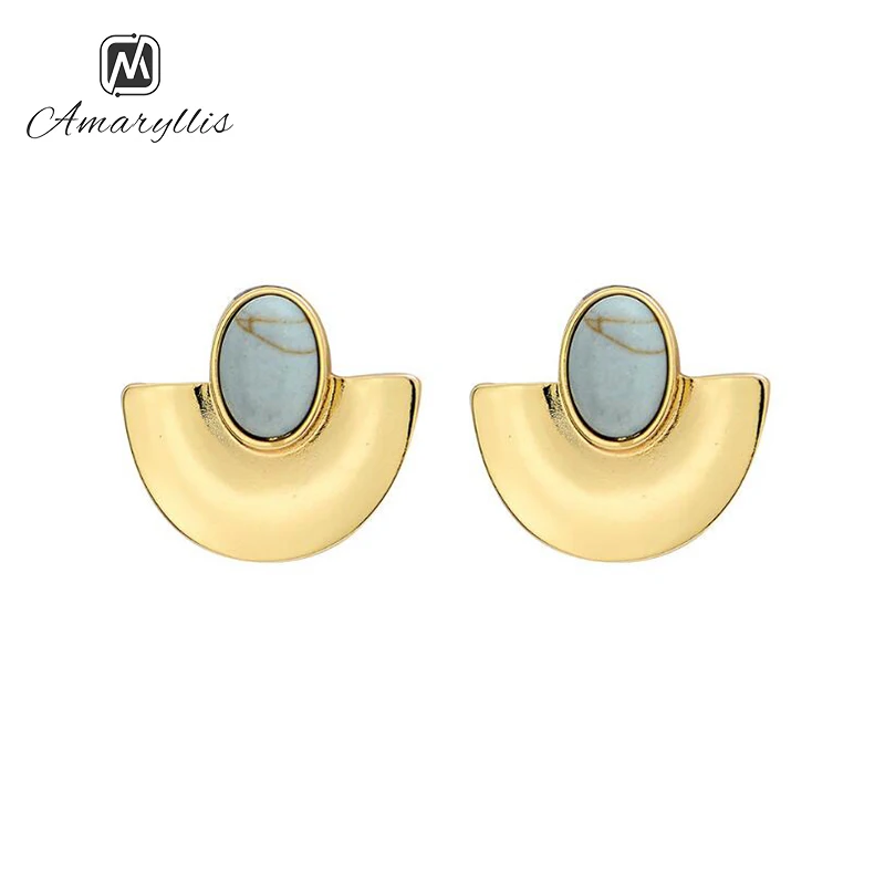 Amaiylls Bohemia Oval Stone Stud Earrings For Women Simple Gold Color Geometric S925 Silver Pin Earrings Birthday Gift Brincos
Amaiylls Bohemia Oval Stone Stud Earrings For Women Simple Gold Color Geometric S925 Silver Pin Earrings Birthday Gift Brincos