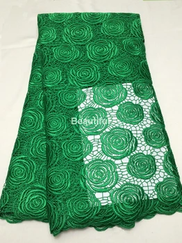 Super deal Green chemical water soluble French net guipure African lace fabric for sewing sexy wedding dress
Super deal Green chemical water soluble French net guipure African lace fabric for sewing sexy wedding dress