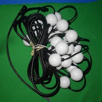 40pcs 50mm WS2811 full color milky cover pixel ball;DC12V input;1.44W;double side;with 2m long 4core male conector
40pcs 50mm WS2811 full color milky cover pixel ball;DC12V input;1.44W;double side;with 2m long 4core male conector