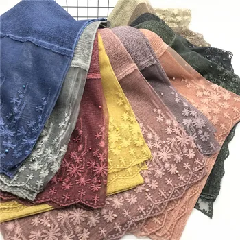 New Design Cotton Islam Head Scarves Patchwork Lace Floral Edges Scarf Soild Shawl Wrap Women Muslim Hijab Bandana Pashmina 1PC
New Design Cotton Islam Head Scarves Patchwork Lace Floral Edges Scarf Soild Shawl Wrap Women Muslim Hijab Bandana Pashmina 1PC