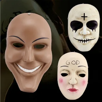 New Quality Resin The Purge Mask God Cross Smiling Face Mask Fancy Dress Halloween Horror Prop Costumes
New Quality Resin The Purge Mask God Cross Smiling Face Mask Fancy Dress Halloween Horror Prop Costumes