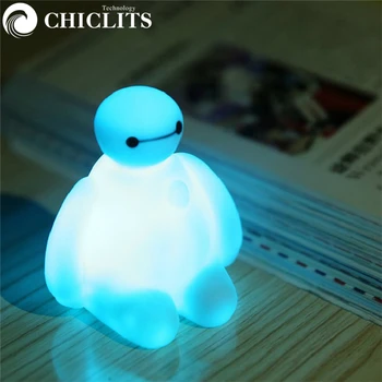 CHICLITS Big Hero 6 Baymax 7 Color Changing LED Night Light Table Desk Lamp Kids Baby Toy Gift Children Bedroom Decoration
CHICLITS Big Hero 6 Baymax 7 Color Changing LED Night Light Table Desk Lamp Kids Baby Toy Gift Children Bedroom Decoration