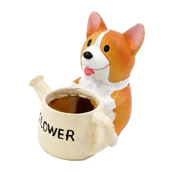WINOMO Cute Dog Watering Can Shaped Flowerpot Resin Succulent Planter Decorative Flower Pot Desktop Mini Ornament (Corgi)
WINOMO Cute Dog Watering Can Shaped Flowerpot Resin Succulent Planter Decorative Flower Pot Desktop Mini Ornament (Corgi)