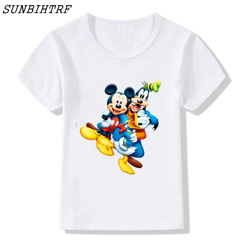 SUNBIHTRF New Cartoon Animal T Shirt Children Funny Donald Duck Mouse Goofy Dog T-shirt Kids Cool Tee Tops Unisex
SUNBIHTRF New Cartoon Animal T Shirt Children Funny Donald Duck Mouse Goofy Dog T-shirt Kids Cool Tee Tops Unisex