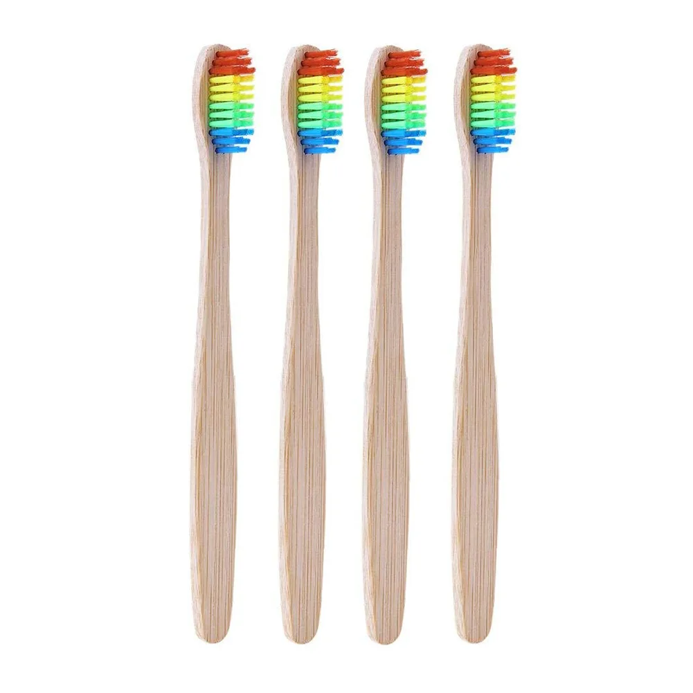 4 Pcs Natural Bamboo Toothbrush Soft Eco Friendly Toothbrushes Biodegradable Dental Care Set For Men And Women (Rainbow Color) C
4 Pcs Natural Bamboo Toothbrush Soft Eco Friendly Toothbrushes Biodegradable Dental Care Set For Men And Women (Rainbow Color) C