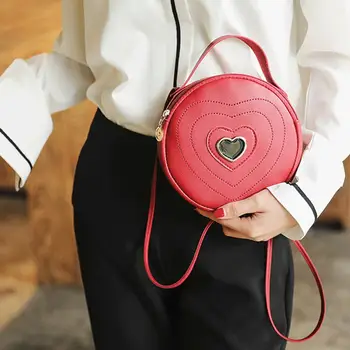 Fashion Cute Round Shape Heart Pattern Women Zipper Crossbody Shoulder Bag Tote Handbag
Fashion Cute Round Shape Heart Pattern Women Zipper Crossbody Shoulder Bag Tote Handbag