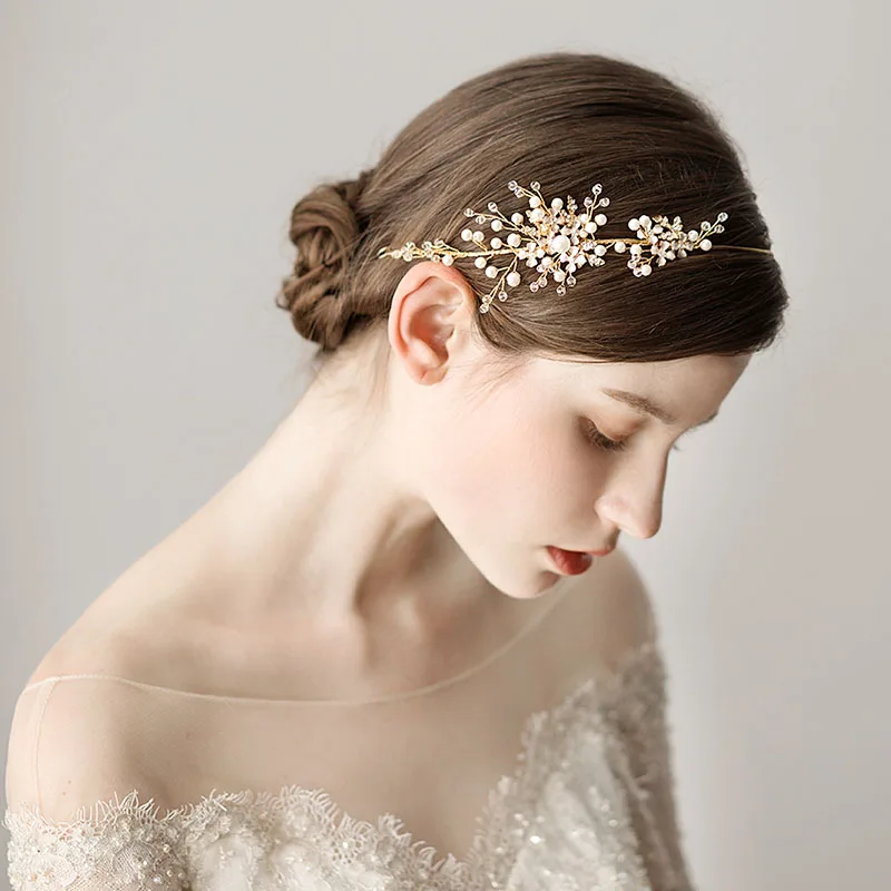 Gold Bridal Hair Accessories Pearl Tiara Headband Wedding Crown Headpiece Hair Jewelry Hairband Gift For Women
Gold Bridal Hair Accessories Pearl Tiara Headband Wedding Crown Headpiece Hair Jewelry Hairband Gift For Women