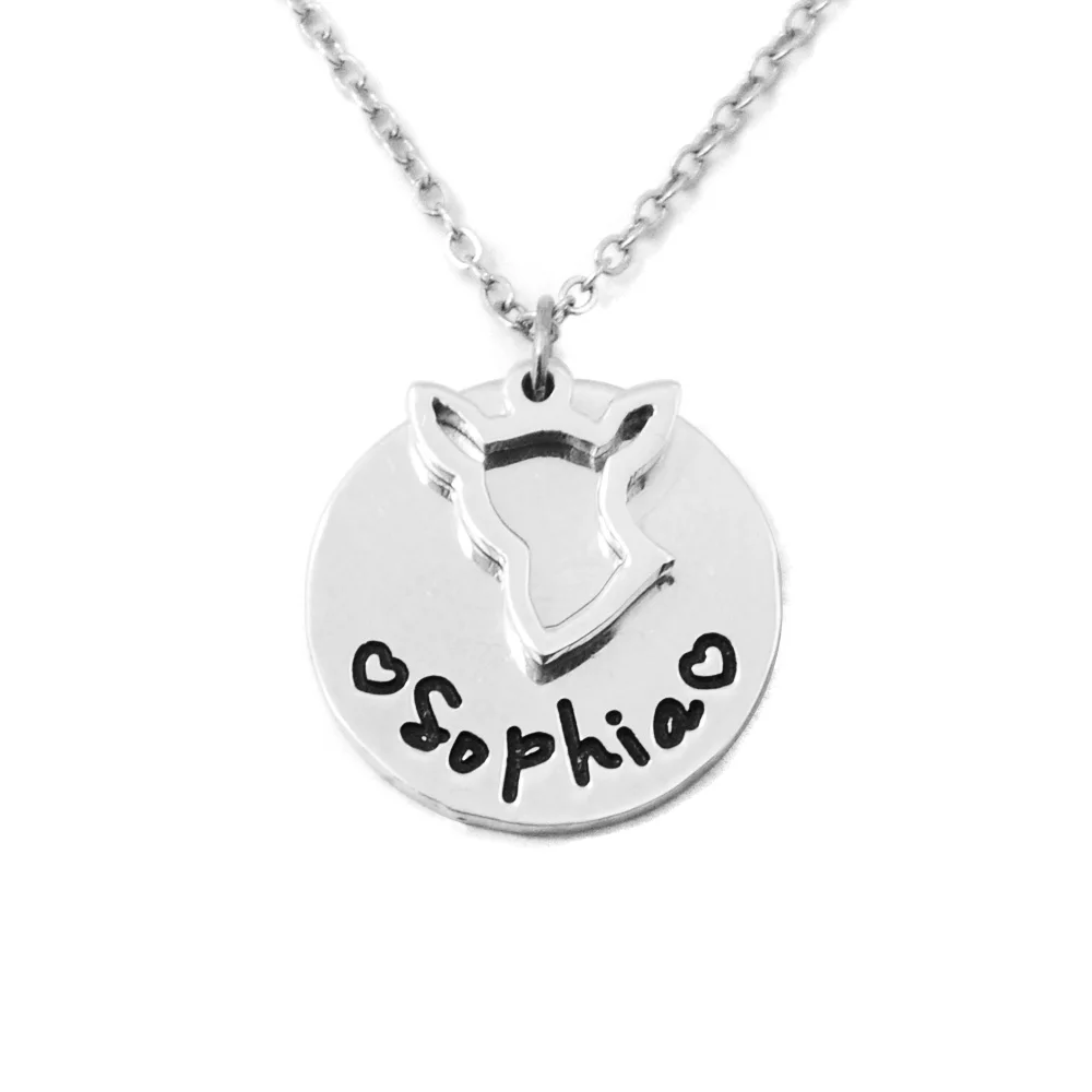 Chihuahua Dog Print Tag Pendant Necklace,Personalized Dog Necklace,Custom Dog collar,Pet Memorial Pendant,Gift for your pet
Chihuahua Dog Print Tag Pendant Necklace,Personalized Dog Necklace,Custom Dog collar,Pet Memorial Pendant,Gift for your pet