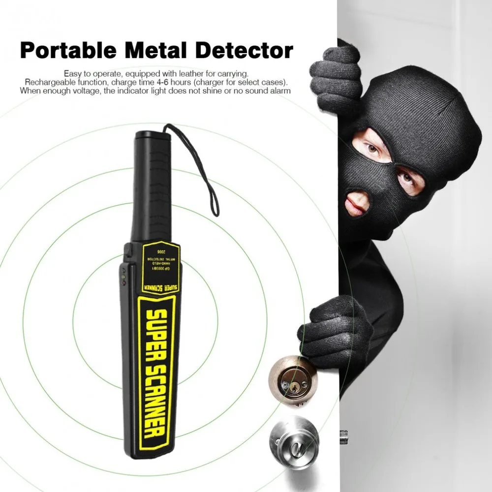 High Sensitivity Handheld Metal Detector Portable Professional Super Scanner Tool Iron Finder Security Checker
High Sensitivity Handheld Metal Detector Portable Professional Super Scanner Tool Iron Finder Security Checker
