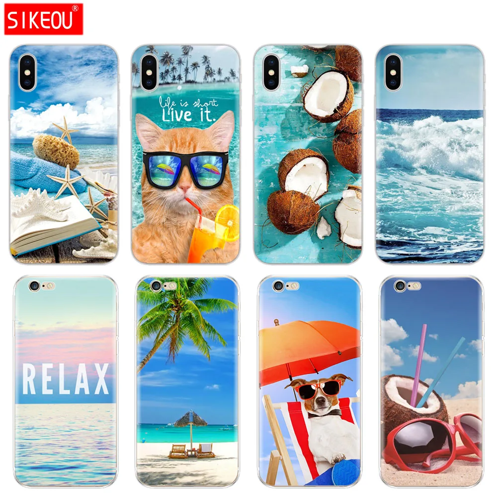 SIKEOU summer beach wave sea Silicone Cover Phone Case For Iphone 6 X 8 7 6s 5 5s SE Plus 10 XR XS Max Case
SIKEOU summer beach wave sea Silicone Cover Phone Case For Iphone 6 X 8 7 6s 5 5s SE Plus 10 XR XS Max Case