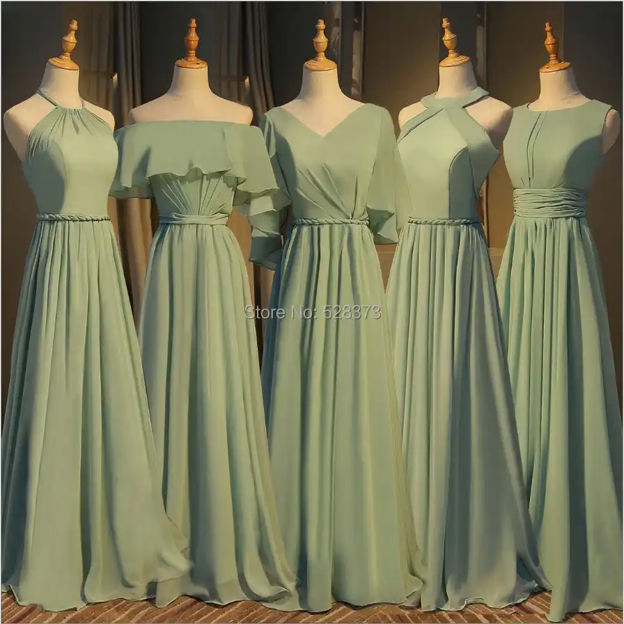 olive green bridesmaid dresses long sleeve