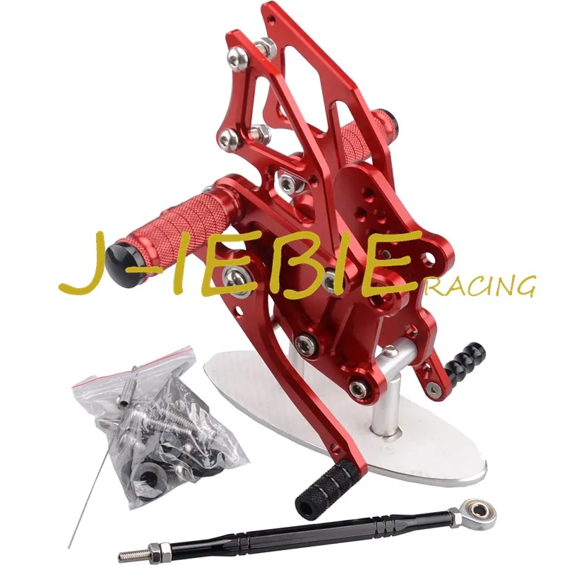 CNC Racing Rearset Регулируемые задние комплекты подножки подходят для Yamaha YZF R3 R25 2014 2015 Красный
CNC Racing Rearset Регулируемые задние комплекты подножки подходят для Yamaha YZF R3 R25 2014 2015 Красный