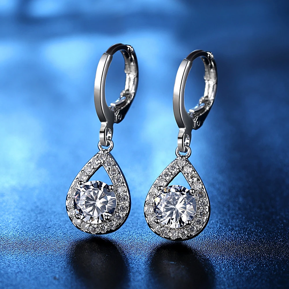 Silver Earrings for women New Fashion Jewelry white Water droplets Fashion silver Plated earrings YBFHXOVW
Silver Earrings for women New Fashion Jewelry white Water droplets Fashion silver Plated earrings YBFHXOVW