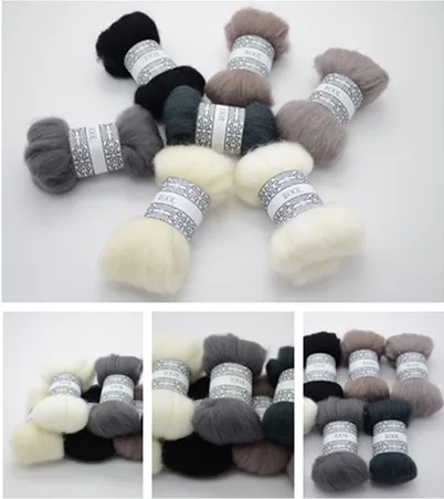 DIY Needle felt 66s wool felt poke fun soft feeling Wool Tops Roving DIY Spin " black white & grey animal series" 10g/7pcs/lot
DIY Needle felt 66s wool felt poke fun soft feeling Wool Tops Roving DIY Spin " black white & grey animal series" 10g/7pcs/lot