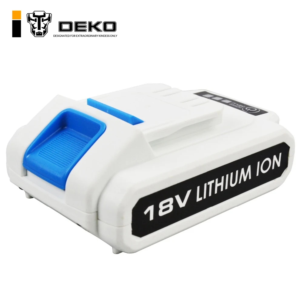 DEKO 18V Cordless Impact Drill DC New Design Mobile Power Supply Lithium Battery
DEKO 18V Cordless Impact Drill DC New Design Mobile Power Supply Lithium Battery