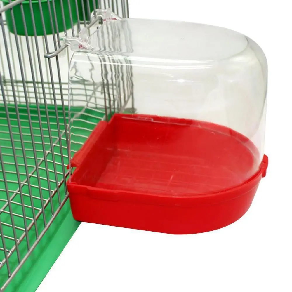 Bird Bath Bathtub Bath Box Bird Cleaning Tool Cage Accessories Parrot Bath Transparent Plastic Hanging Tub Shower Bird Bath Bathtub Bath Box Bird Cleaning Tool Cage Accessories Parrot Bath Transparent Plastic Hanging Tub Shower