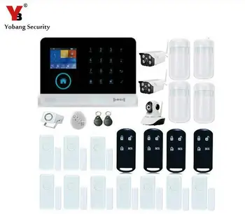 Yobang Security WIFI IOS/Android Apps Control GPRS SMS RFID Burglar Alarm System Wireless Network Camera Protection Smoke Alarm
Yobang Security WIFI IOS/Android Apps Control GPRS SMS RFID Burglar Alarm System Wireless Network Camera Protection Smoke Alarm