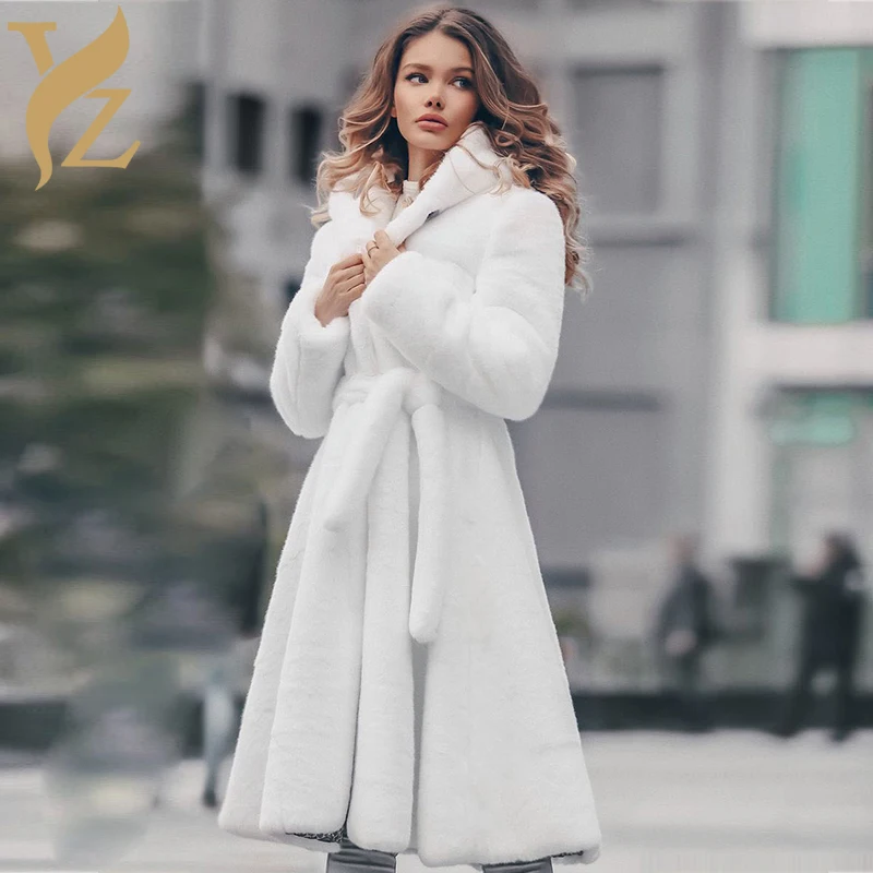 X-long Rex Rabbit Fur Coats For Women Nature White Rabbit Overcoats Slim Furry Jackets Plus Size Fur Jacket Hooded Fashion 2018
X-long Rex Rabbit Fur Coats For Women Nature White Rabbit Overcoats Slim Furry Jackets Plus Size Fur Jacket Hooded Fashion 2018