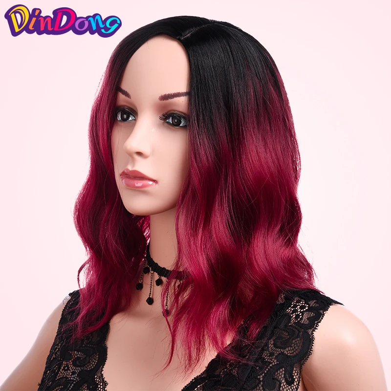 DinDong Short Water Wave Synthetic Wig Ombre Red Blue Pink Wigs for Women Cosplay Middle Part Wig
DinDong Short Water Wave Synthetic Wig Ombre Red Blue Pink Wigs for Women Cosplay Middle Part Wig