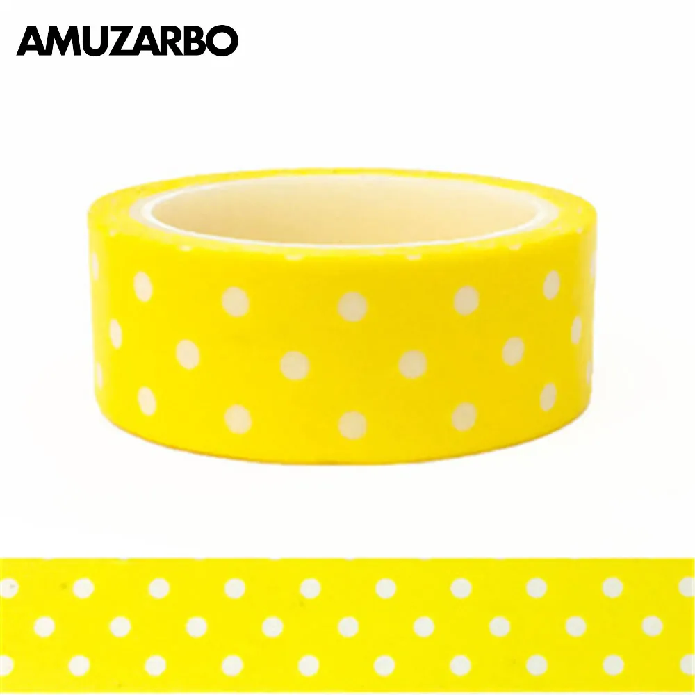 1pcs Cute Tapes Yellow and White Dots Circles Washi Tape Print Scrapbooking DIY Craft Sticky Deco Masking Paper 1.5cm *5m
1pcs Cute Tapes Yellow and White Dots Circles Washi Tape Print Scrapbooking DIY Craft Sticky Deco Masking Paper 1.5cm *5m