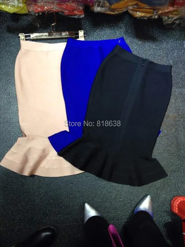 HIGH QUALITY NEW ARRIVAL 2015 TAUPE BANDAGE PENCIL SKIRT WITH FLUTED HEM BLUE BLACK HL0862
HIGH QUALITY NEW ARRIVAL 2015 TAUPE BANDAGE PENCIL SKIRT WITH FLUTED HEM BLUE BLACK HL0862